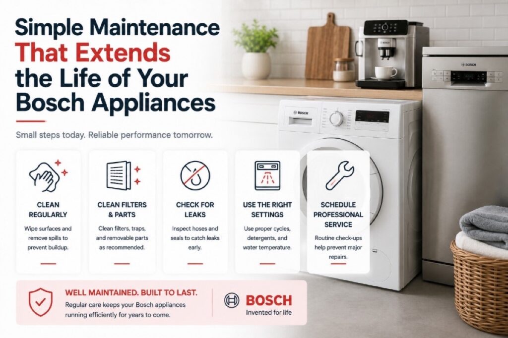 Simple Maintenance That Extends the Life of Your Bosch Appliances
