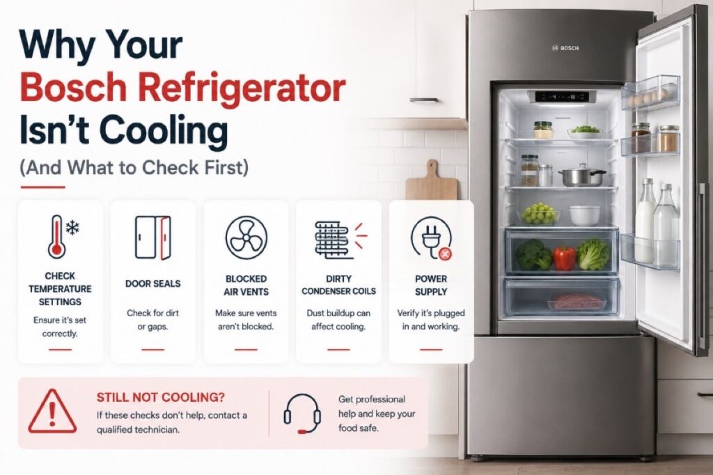 Why Your Bosch Refrigerator Isn’t Cooling (And What to Check First)